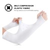 Mangas Protectoras Para Brazos Protección Solar Uv,4 Pares Color Blanco