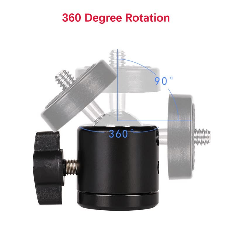 Walway Aluminum Alloy 360 Degree Hot Shoe Mount Adapter 1/4''