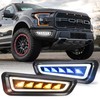 MOVOTOR Ford Raptor Fog Lights with Ice Blue LED Amber