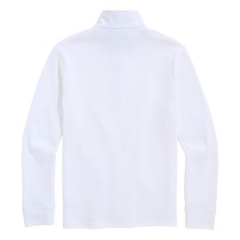 vineyard vines Men's Solid Saltwater Quarter-Zip, White Cap