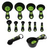 Set of 10 Piece Measuring Spoons and Measuring Cups (White