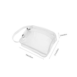 Generic Clear Travel Makeup Bag Portable Zipper Toiletry Holder for Organizing Cosmetics Transparent Crossbody Phone Bag for Women for Travel Camping