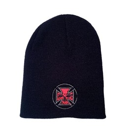 Pink Maltese Cross Beanie OSFM