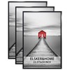 ELSKER&HOME 22.375 x 34 Poster Frame 3 Pack, Black Picture