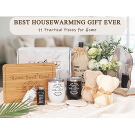House Warming Gifts New Home(11 Piece Set), Unique Housewarming Gift Baskets for Couples, Clients, Women, New Home Gift for Home, Closing Gifts for Home Buyers, First Home Gift Ideas, New Apartment