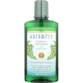Auromere Ayurvedic Mouthwash, Fluoride Free, Alcohol Free, 16 Fluid Ounce (Pack of 3)