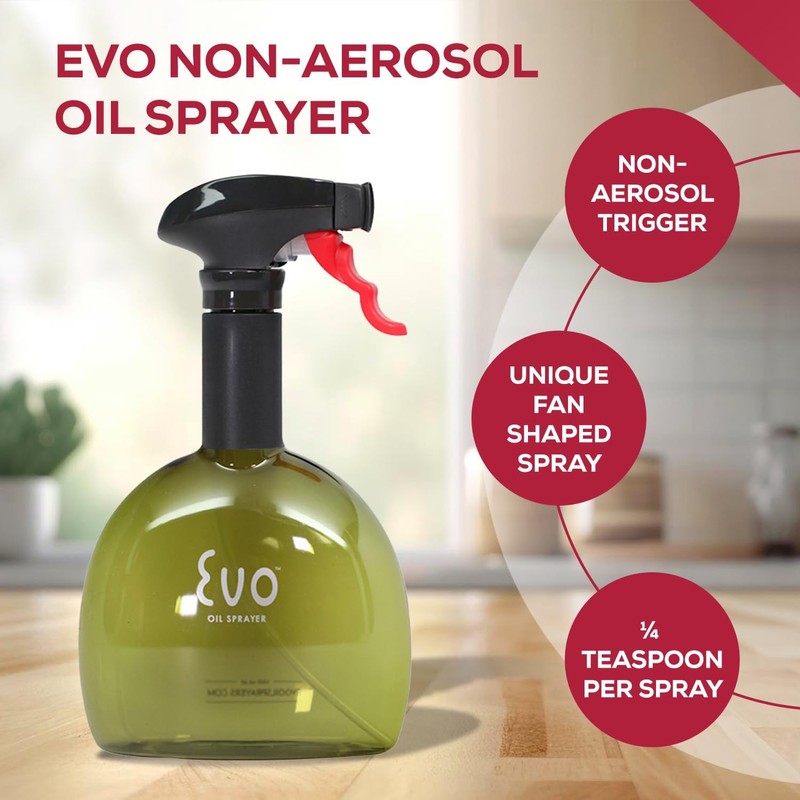 Evo Oil Sprayer Minis, Non-Aerosol for Olive, Cooking Oils, and
