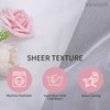 Neween Sheer White Curtains 2 Panels Set, Grommet Airy &