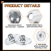 uxcell 4Pcs M6 T-Nuts, Zinc Plated Steel Brad Hole Tee