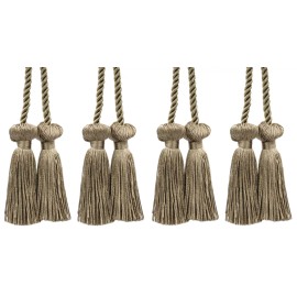DÉCOPRO (TM) Curtain Tieback, Style# CCT, Color# A8 - Dark Sand Beige [Set of 4]