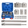 9Pcs Masonry Concrete Hole Saw Kit (30 40 65 80