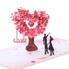 PWMENLK 3D Pop Up Anniversary Card with Love Tree Hearts,