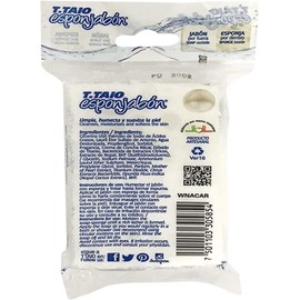 T.Taio Esponjabon Esponjabon - Esponja de jabón de nácar suave - Limpieza de lavado de baño - Eliminación de suciedad y aceite - Masaje y espuma para pies, codo y cara, accesorios de baño, aroma fresco a nácar