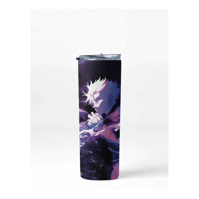 Termo Jujutsu Kaisen Satoru Acero Inoxidable 600ml Negro