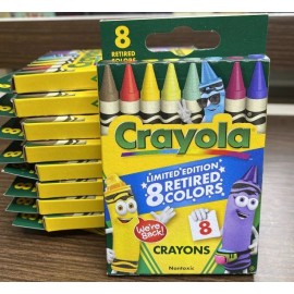 Crayola Limited Edition 8 Retired Crayola Crayons. Brand New