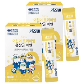 Kids10 Children's Premium Lactobacillus Zinc, 60g, 2 pieces / 키즈텐 어린이 프리미엄 유산균 아연, 60g, 2개