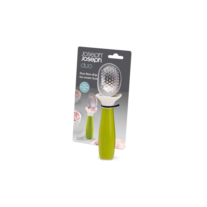 Joseph Joseph Duo Non-Drip Ice-Cream Scoop, Green