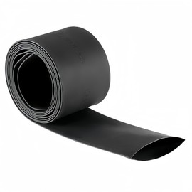 BOXONLY 40mm Dia 66mm Flat Width EVA Heat Shrink Tubing Insulation Sleeving,Shrinkable Tube Cable Sleeve 2m,Black,1PC