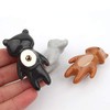 UULU 5 pomos de cerámica con diseño de animales para