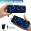 Peakeep Small Digital Alarm Clock Plug in for Bedrooms Bedside,