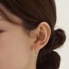 Gold&Deer 14K Goldfield Bling Shine One-Touch Earrings Yellow Gold /