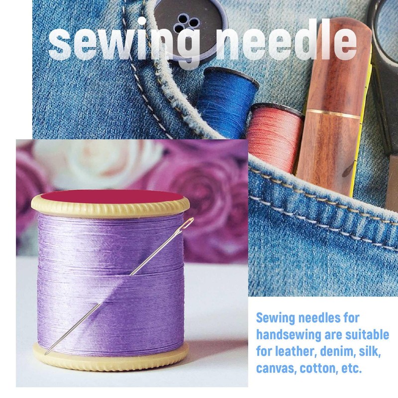 Ahvqevn Self Threading Needles for Hand Sewing Machine Needles for