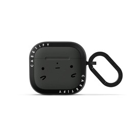 CASETiFY Bounce AirPods (4th Gen) Case with Ring [Military Grade Drop Tested / 6.6ft Drop Protection/Anti-Scratch] - sad Potato face by sad Potato Club - Charcoal