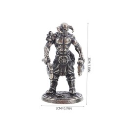 Sosoport Mini Japanese Samurai Statue Figurine Medieval Sculpture Collectible Desk Ornament Japanese Festival Decoration