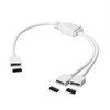 Sienoc 4 Pin Splitter, 1 to 2 Ports Connection Cable