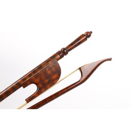 WUQIMUSC Violin Bow 4/4 Snakewood Baroque Style lightweight bow Well balance Natural Horse Hair (long-screw)