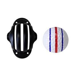 Golf Ball Liner Triple Line with 2 Marker Pen Color Blue Red Putting Position Aids Line Marker