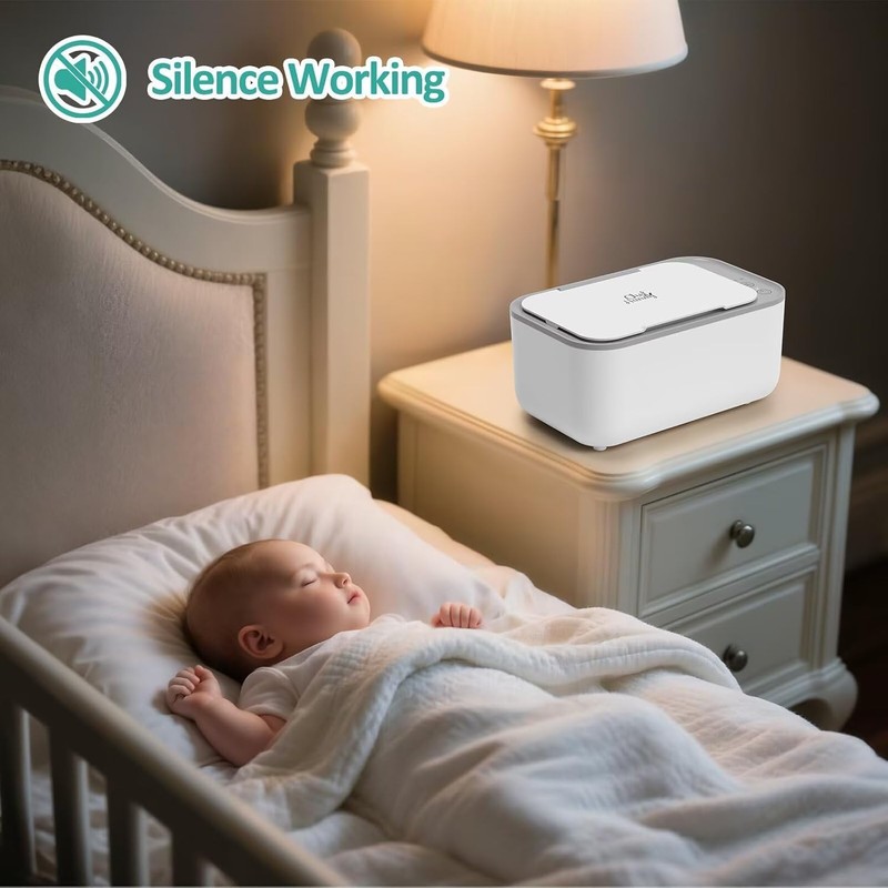 Chefhandy Baby Wipe Warmer, 3-Level Temperature Control, Silent & Even
