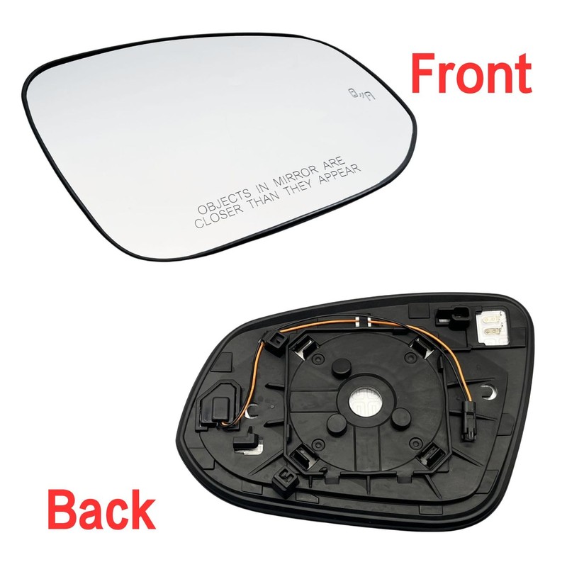 Passenger Right Side Mirror Glass Heated w/Blind Spot Without Auto