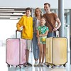 GigabitBest 24 Inch Clear PVC Luggage Cover, 0.2mm Thick Lightweight