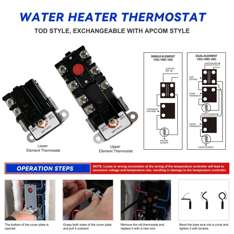 LONG TERM EWH-01 Electric Water Heater Tune-Up Kit, Includes 4500W
