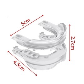 Guarda dental para dormir para evitar los ronquidos. Ajustable para adaptarse a cualquier tamaño de boca. Estuche incluido. Manual de instrucciones incluido. Ayuda a respirar mejor, dormir mejor y roncar menos. Ayuda a prevenir el rechinar de dientes por