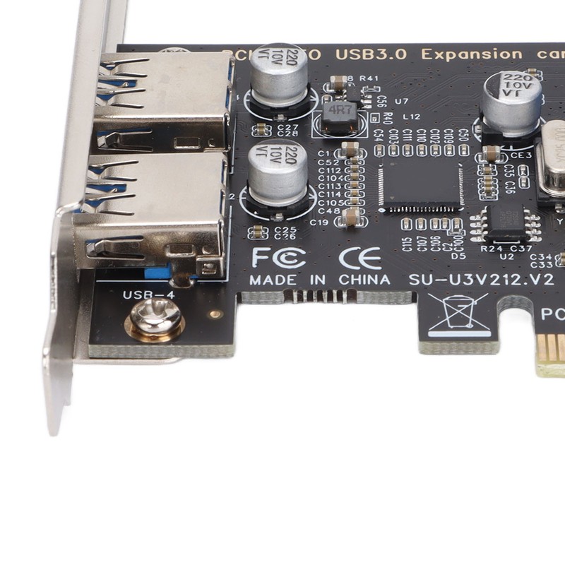 USB3.0 Expansion Card 2 Port 19 Pin 4P PCIE to