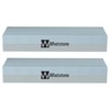 Knife Sharpening Stone 2-Pack - Dual 400/1000 Grit Wet Block