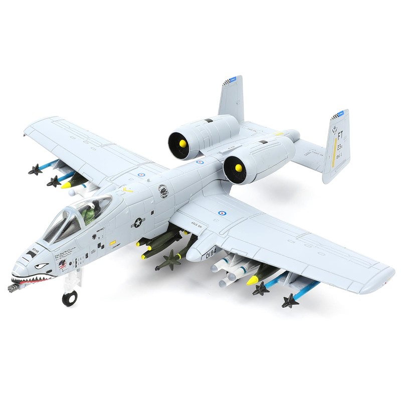 NUOTIE 1/100 A-10 Attack Pre-Build Diecast Metal Aircraft Model Kits
