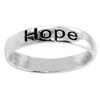 Solid Rock Jewelry Sterling Silver Oxidized Faith, Hope, Love Christian