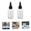 Gadpiparty 5pcs Plastic Craft Bottles with Graduated Scale Squeeze Mixing