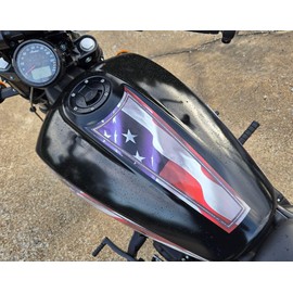 Indian Scout American Flag Motorcycle Tank Decals - 3pc Set - Star Sapangled Scout - Full Color Version - high Gloss Finish - for 2015 Thru 2024 Scout Bobber 60 20 Rogue