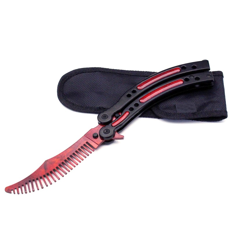 Foldable Comb Stainless Steel Butterfly Exercise Training Comb Styling Tools
