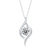solarrajewelry Moissanite Flame Swirl Pendant Necklace | Lab Grown 1.0ct