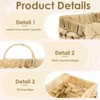Woven Hanging Magazine Holder, Water Hyacinth Hanging Magazine Basket 11.8