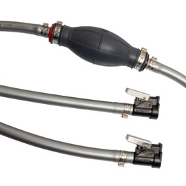 Scepter Marine Outboard Boat Motor Fuel Line Kit, Includes 7-Foot, 3/8 Inch Inner Diameter Fuel Line Hose, EPA/CARB Compliant Primer Bulb, Connectors, Fits BRP Johnson/Evinrude Boat Engines (08313)