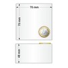 Acrylic Block 75 x 75 x 40 mm Transparent, Glossy