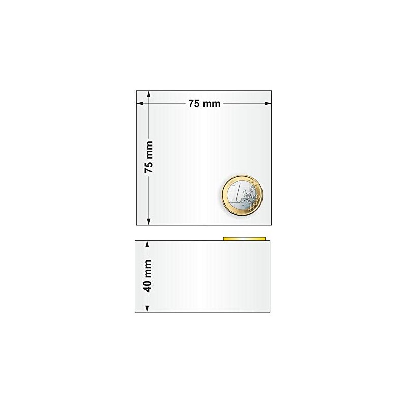 Acrylic Block 75 x 75 x 40 mm Transparent, Glossy