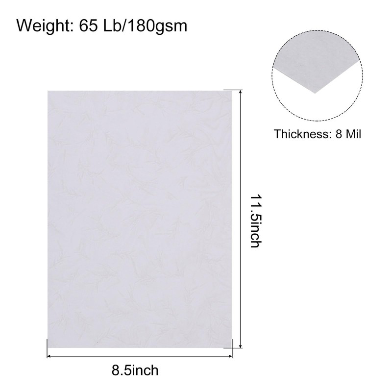 sourcing map 100pcs A4 180gsm Leather Grain Binding Covers Presentation