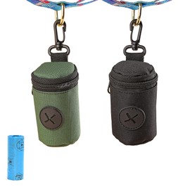 2PCS Poo Bag Dispenser, Poo Bag Holder, Dog Poop Holder Mini Storage Comfortable and Durable Apply for Pet Travel Dog Walking Park